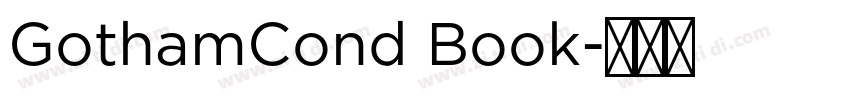 GothamCond Book字体转换